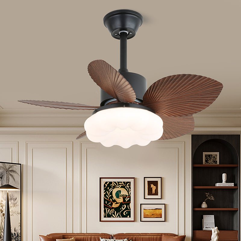 Liora Tropical Wood Ceiling Fan Light