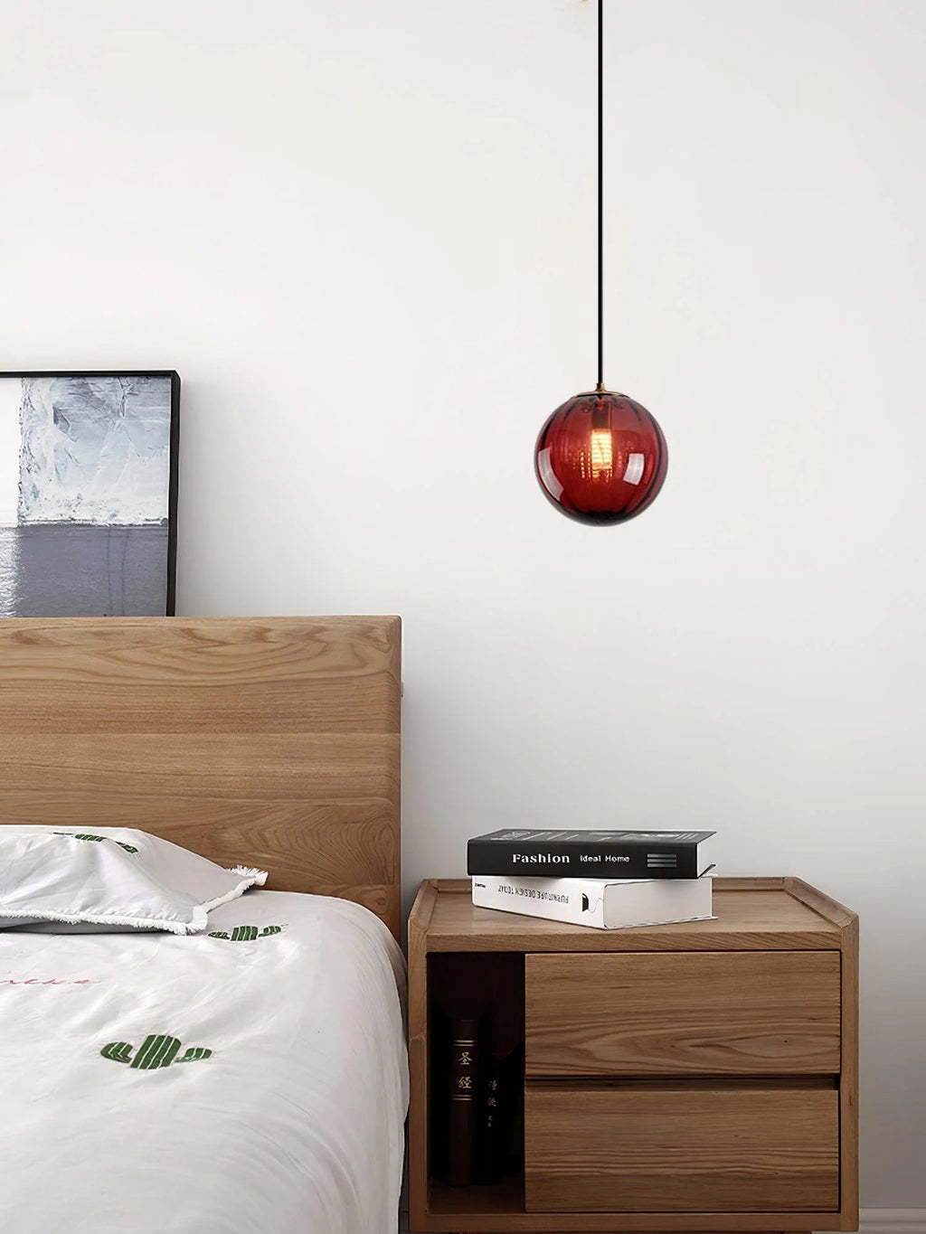 Halore Glass Vintage Pendant Light