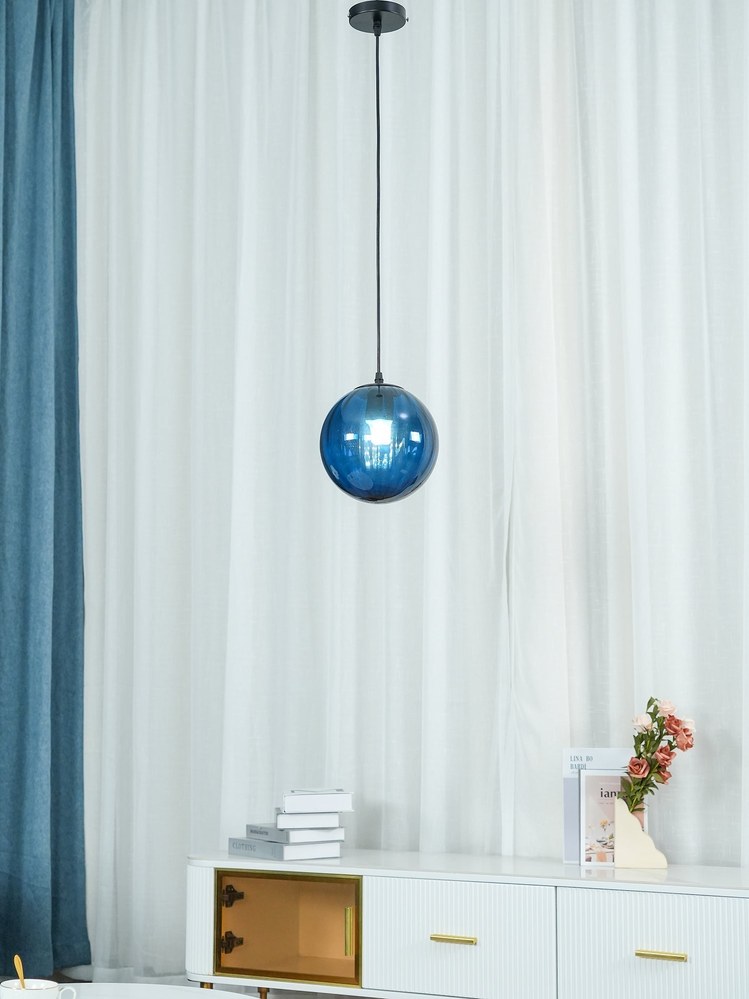 Halore Glass Vintage Pendant Light
