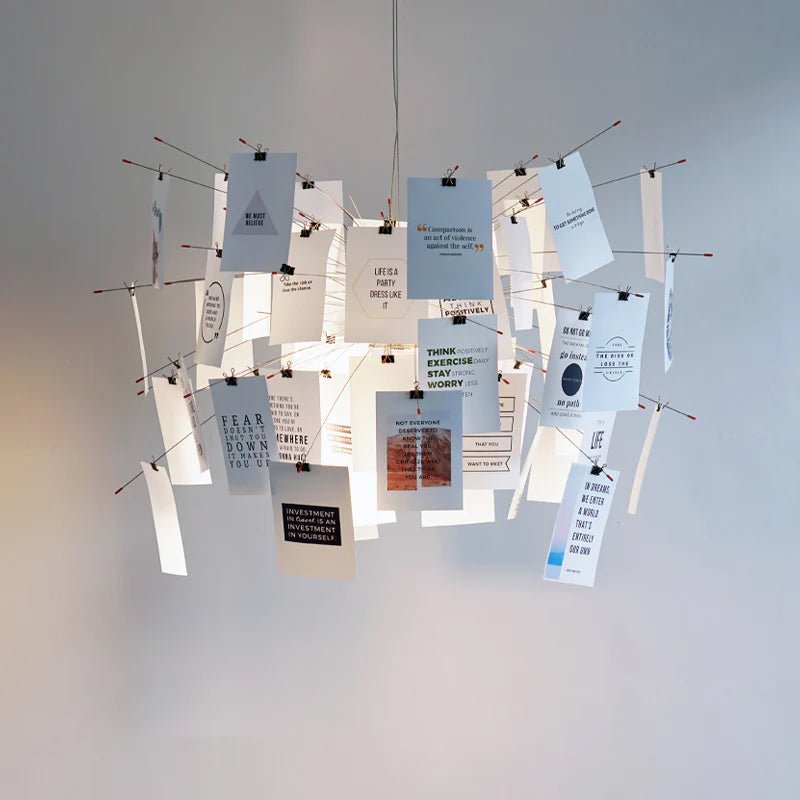 Lustra Chandelier Paper Customizable Creative