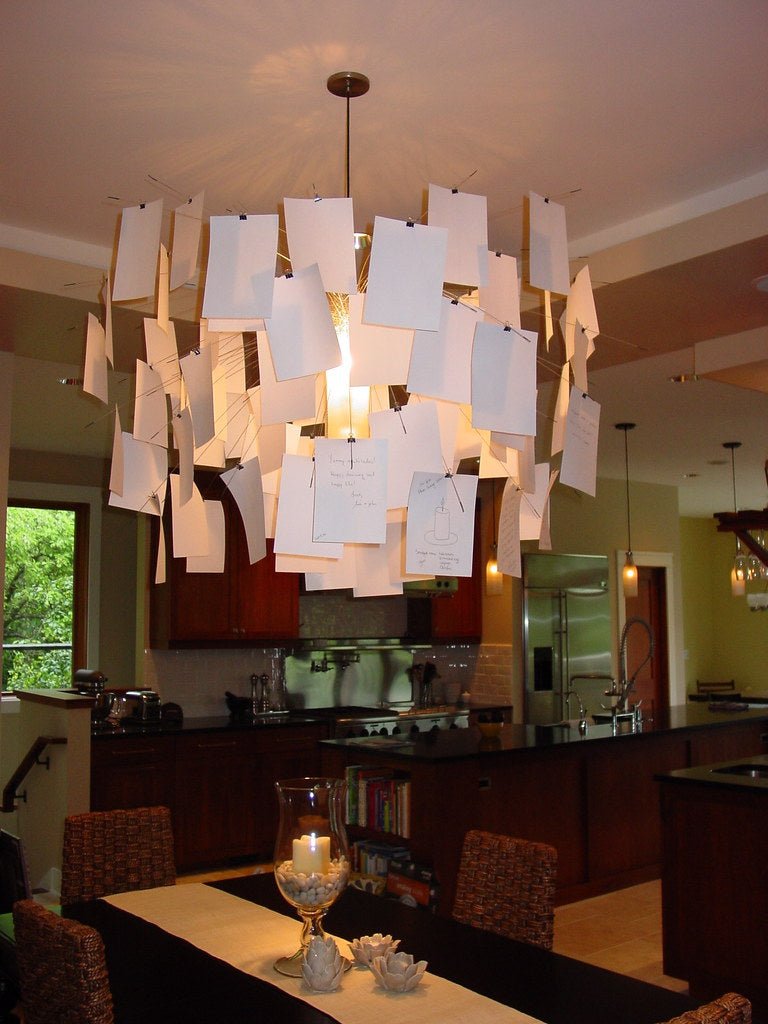 Lustra Chandelier Paper Customizable Creative