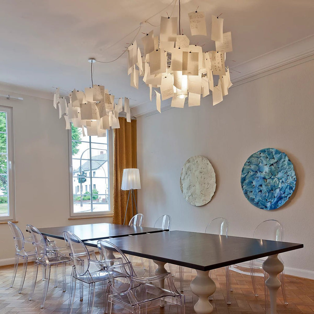 Lustra Chandelier Paper Customizable Creative