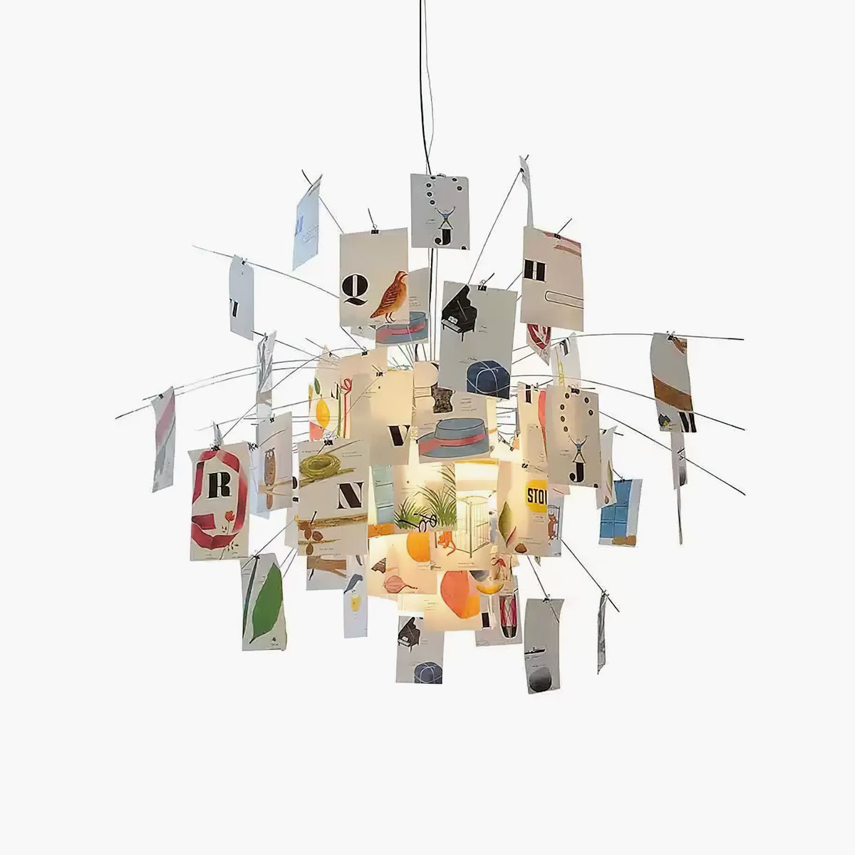 Lustra Chandelier Paper Customizable Creative