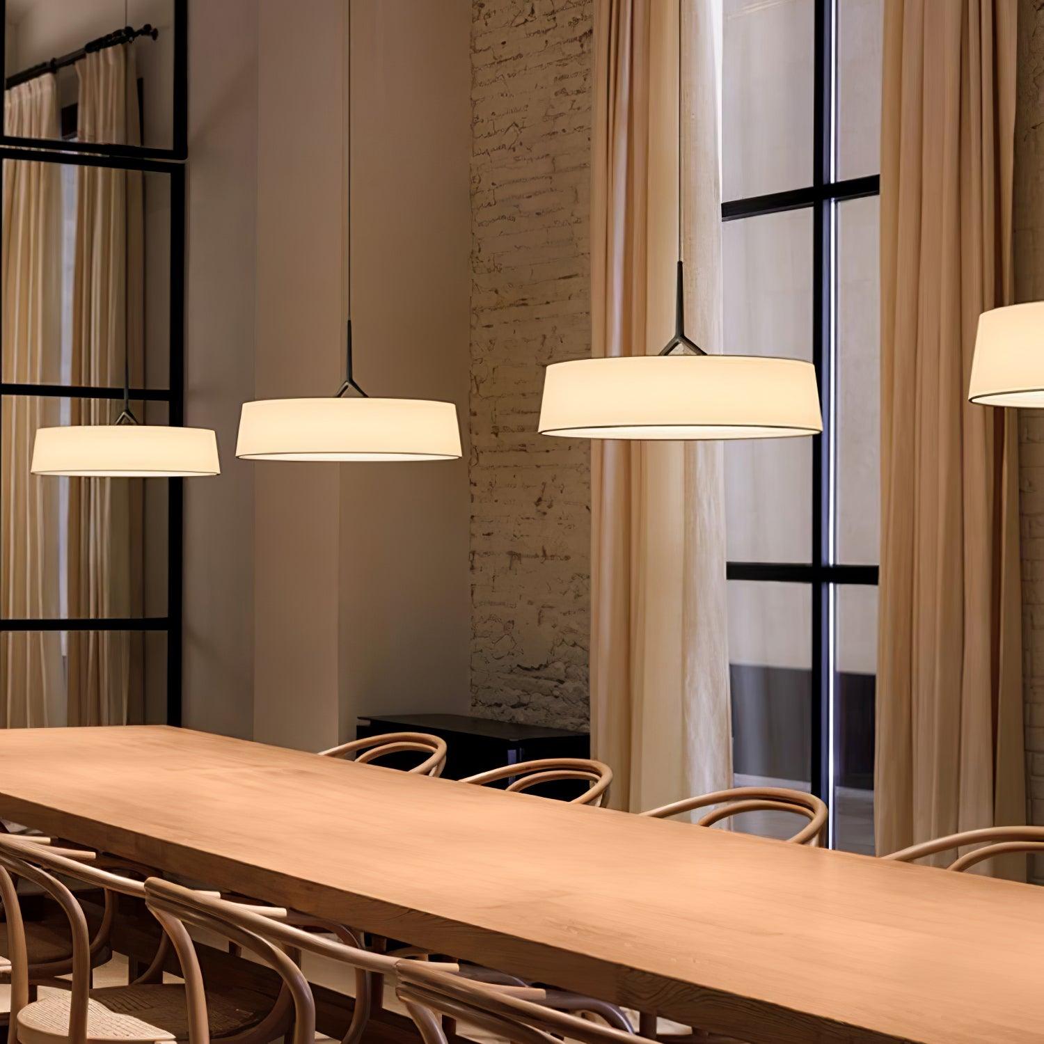 Ovynira Cylindrical Fabric Pendant Light