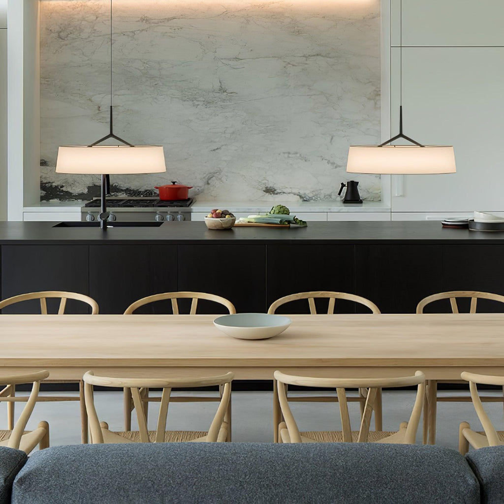 Ovynira Cylindrical Fabric Pendant Light