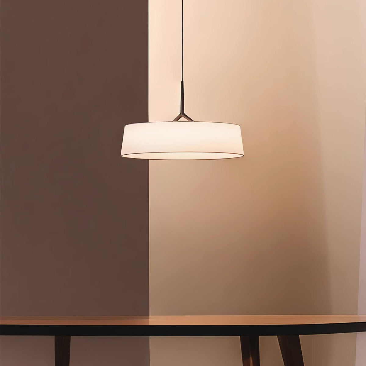 Ovynira Cylindrical Fabric Pendant Light