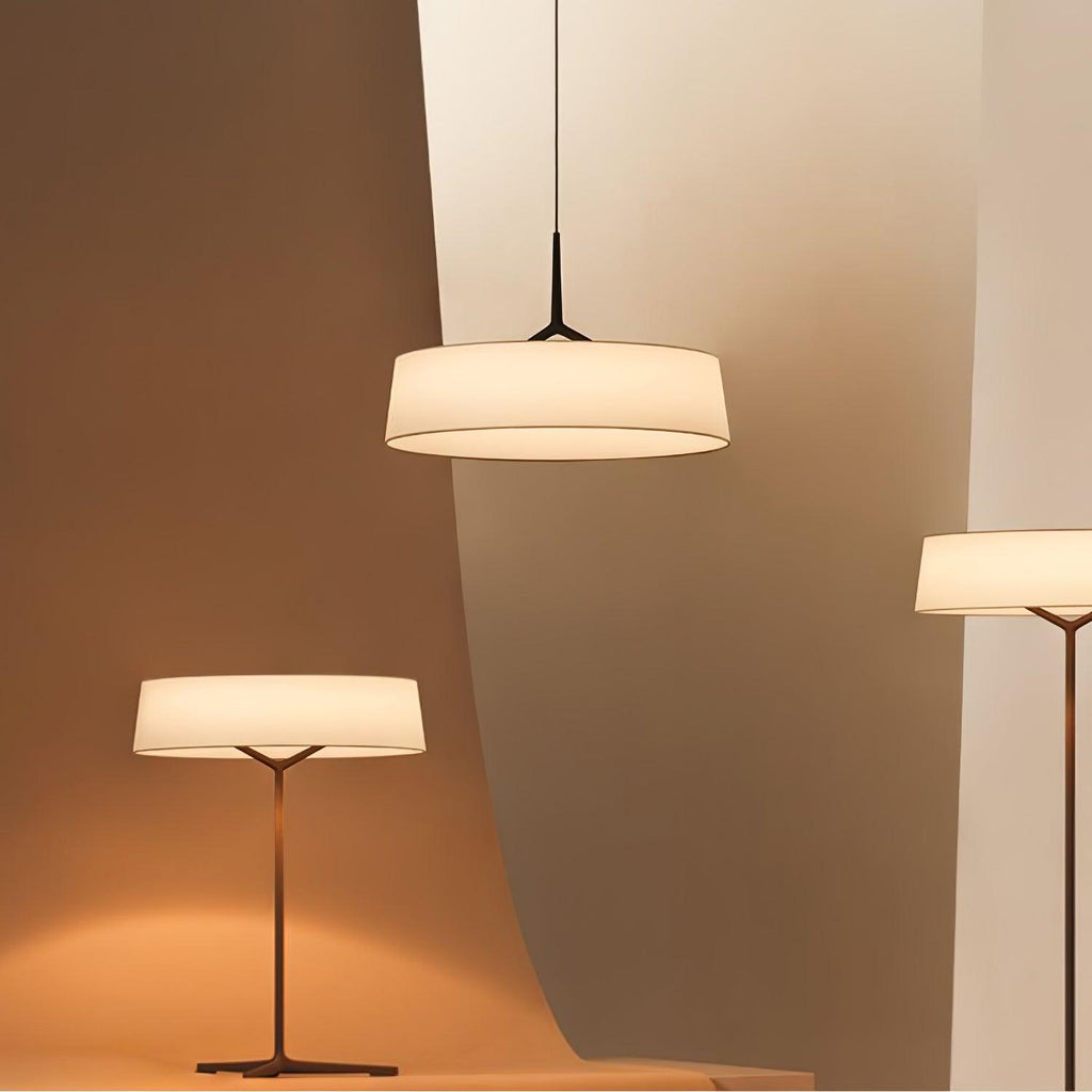 Ovynira Cylindrical Fabric Pendant Light