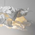 Paper Plug-In Pendant Lamp Pleated Origami Form