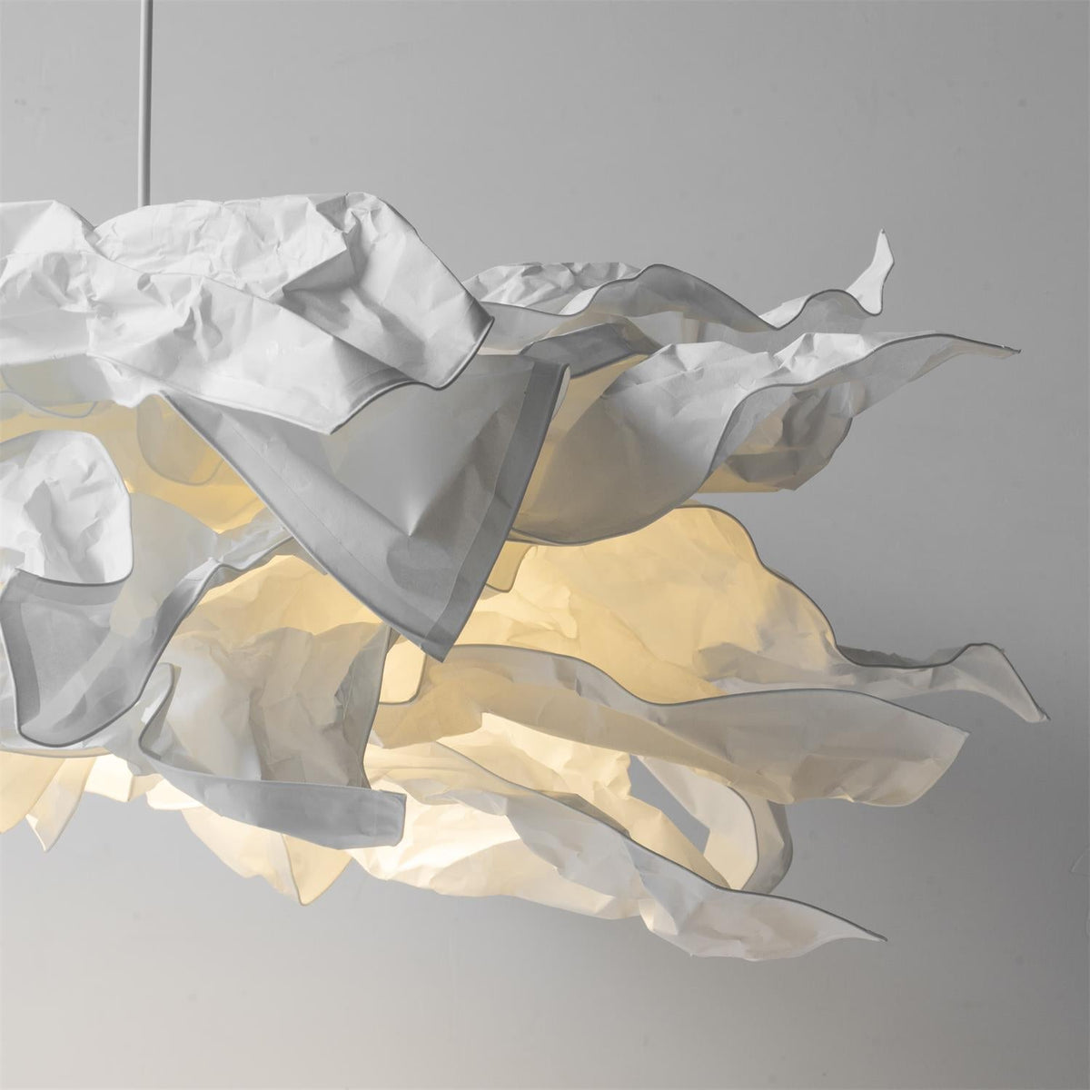 Paper Plug-In Pendant Lamp Pleated Origami Form