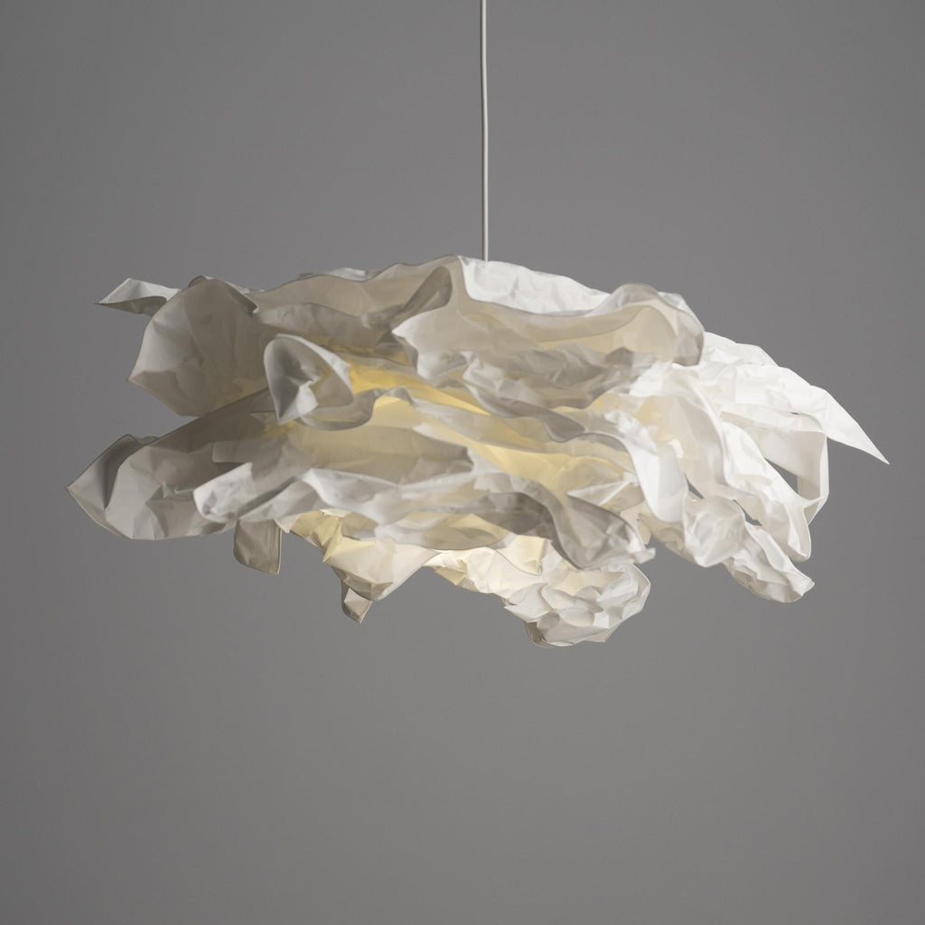 Paper Plug-In Pendant Lamp Pleated Origami Form