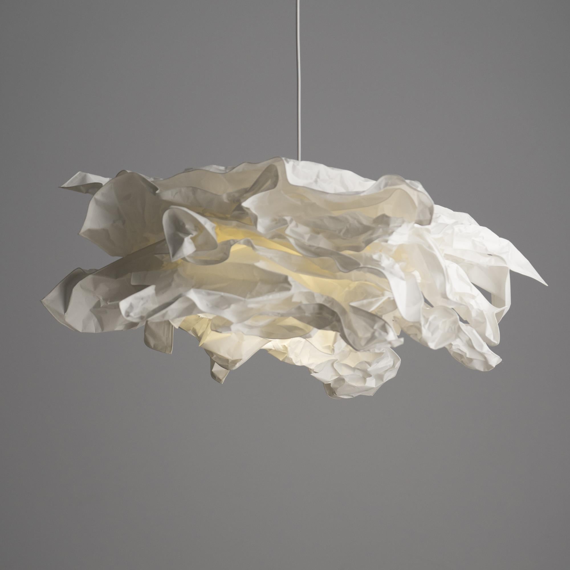 Paper Plug-In Pendant Lamp Pleated Origami Form