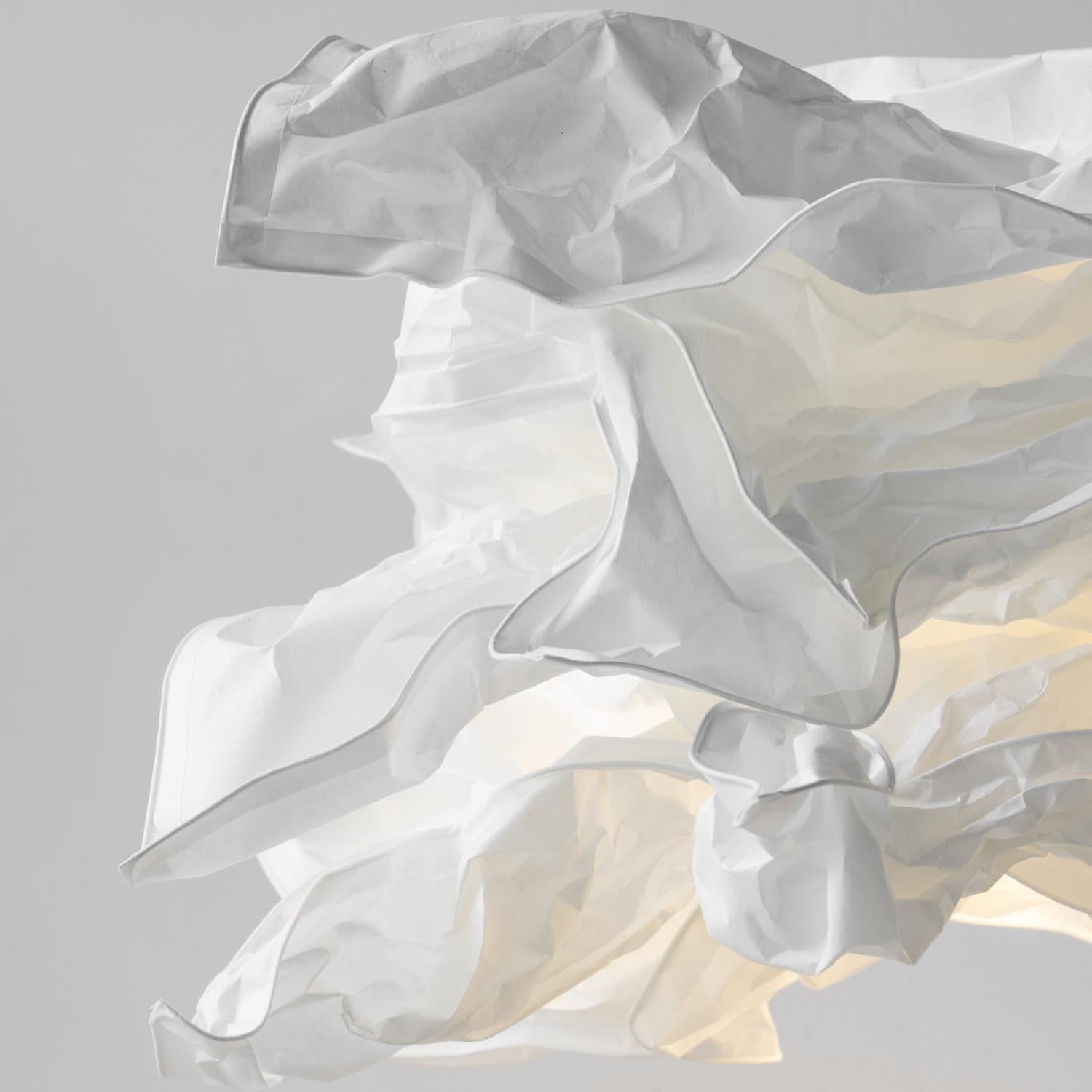 Paper Plug-In Pendant Lamp Pleated Origami Form