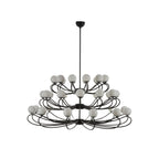 Aurlaeir Elegance Vintage Papillon Brass Glass Chandelier