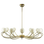 Aurlaeir Elegance Vintage Papillon Brass Glass Chandelier