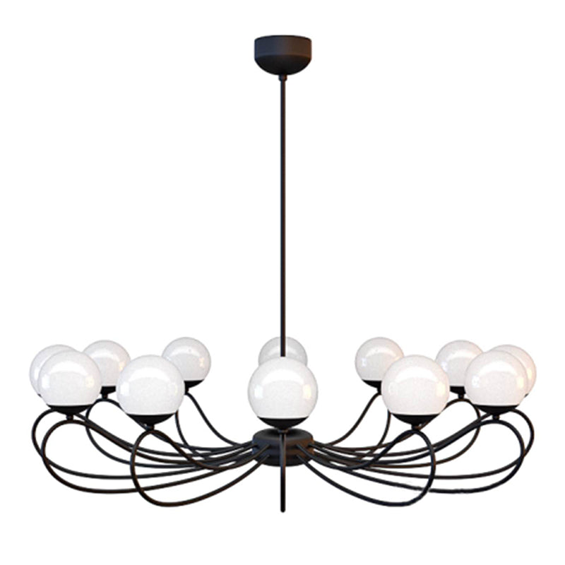 Aurlaeir Elegance Vintage Papillon Brass Glass Chandelier
