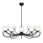 Aurlaeir Elegance Vintage Papillon Brass Glass Chandelier