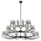 Aurlaeir Elegance Vintage Papillon Brass Glass Chandelier