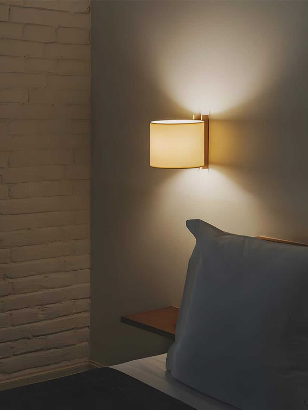 Aura Minimalist Fabric Wall Light