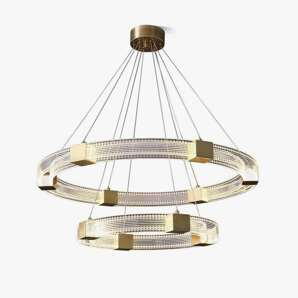 Eurdora Modern Minimalist Ring LED Chandelier