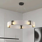 Parallel Modern Minimalist Ring Glass Chandelier