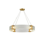 Parallel Modern Minimalist Ring Glass Chandelier