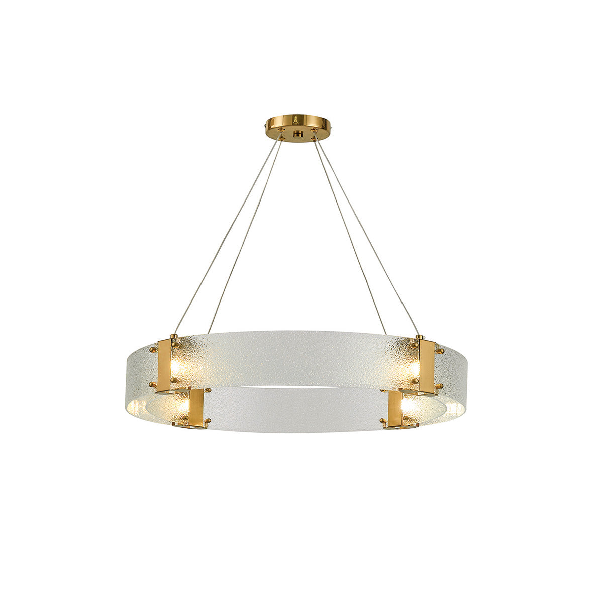 Parallel Modern Minimalist Ring Glass Chandelier