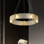 Parallel Modern Minimalist Ring Glass Chandelier