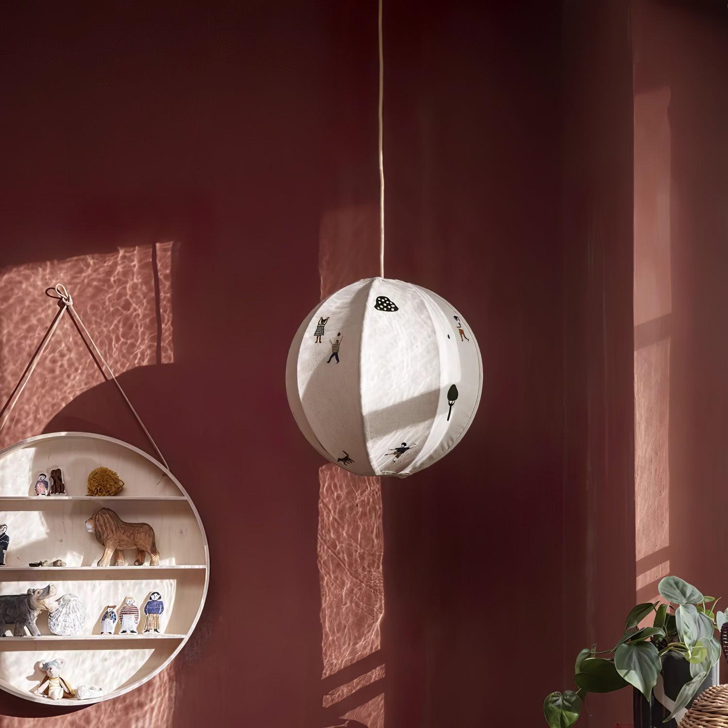 Cadorus Art Textile Swag Fabric Pendant Lamp