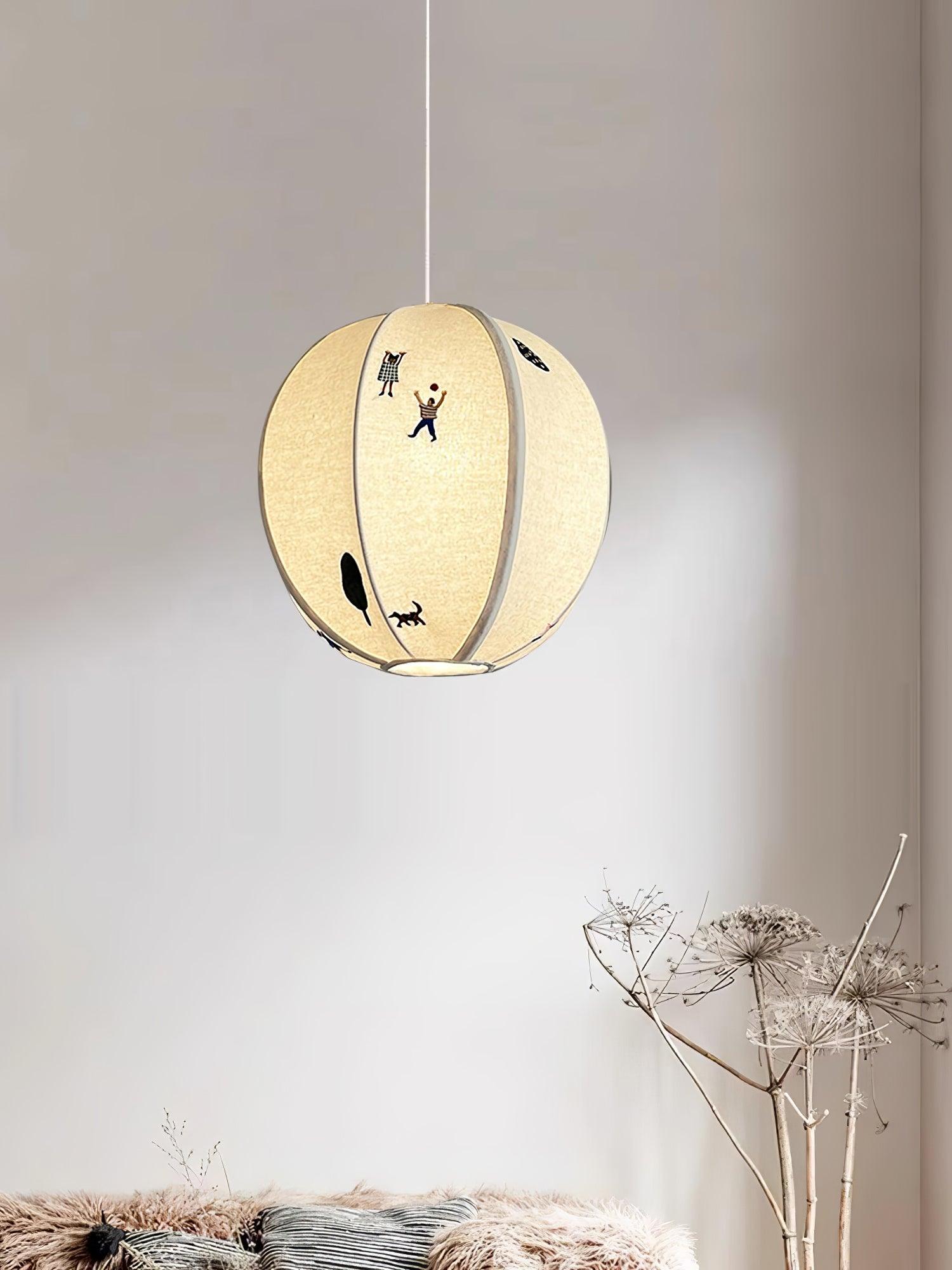 Cadorus Art Textile Swag Fabric Pendant Lamp