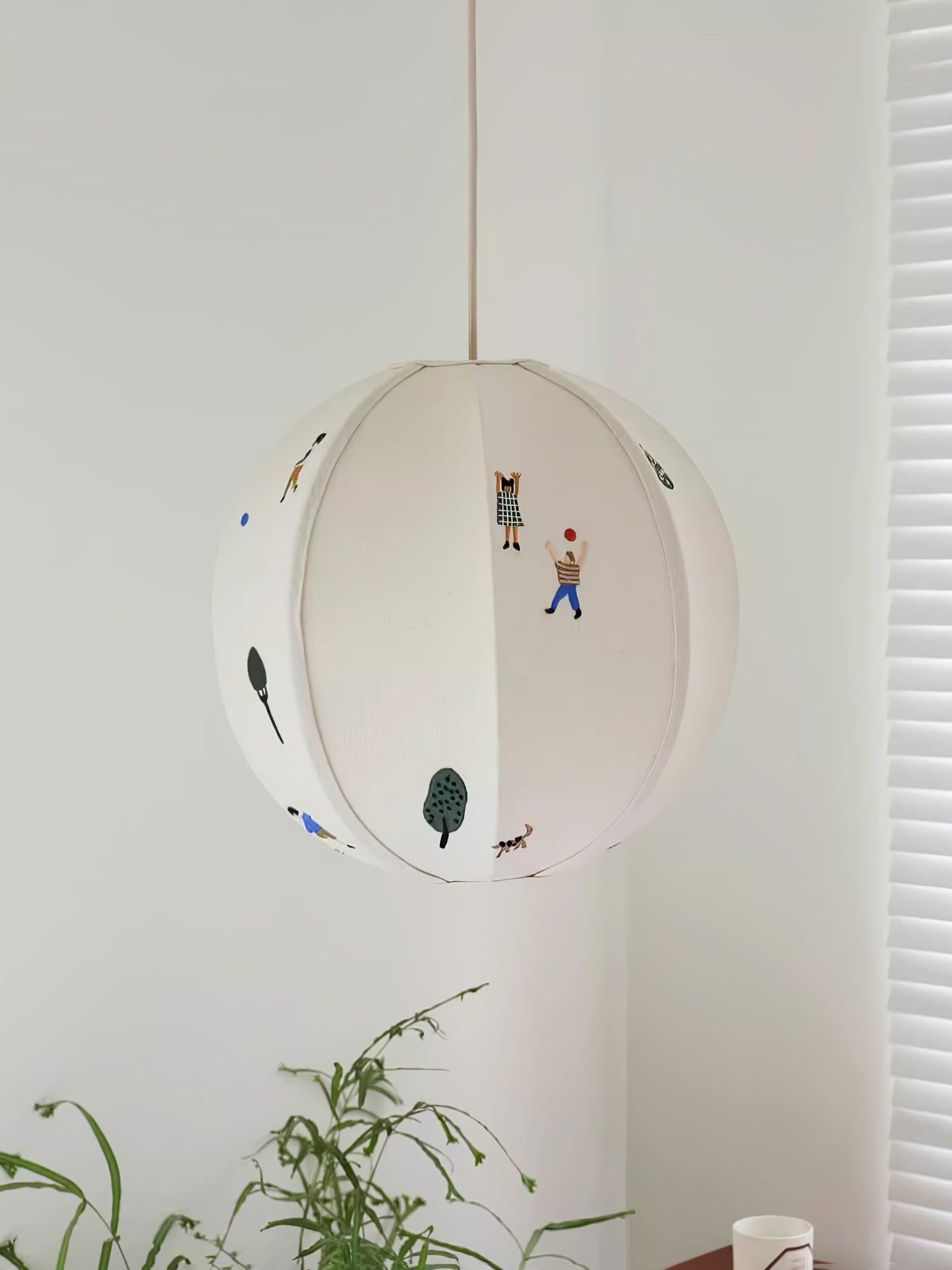 Cadorus Art Textile Swag Fabric Pendant Lamp