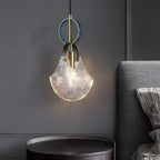 Lustra Pendant Light Glass Brass Teal