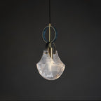 Lustra Pendant Light Glass Brass Teal