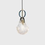 Lustra Pendant Light Glass Brass Teal