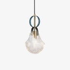 Lustra Pendant Light Glass Brass Teal