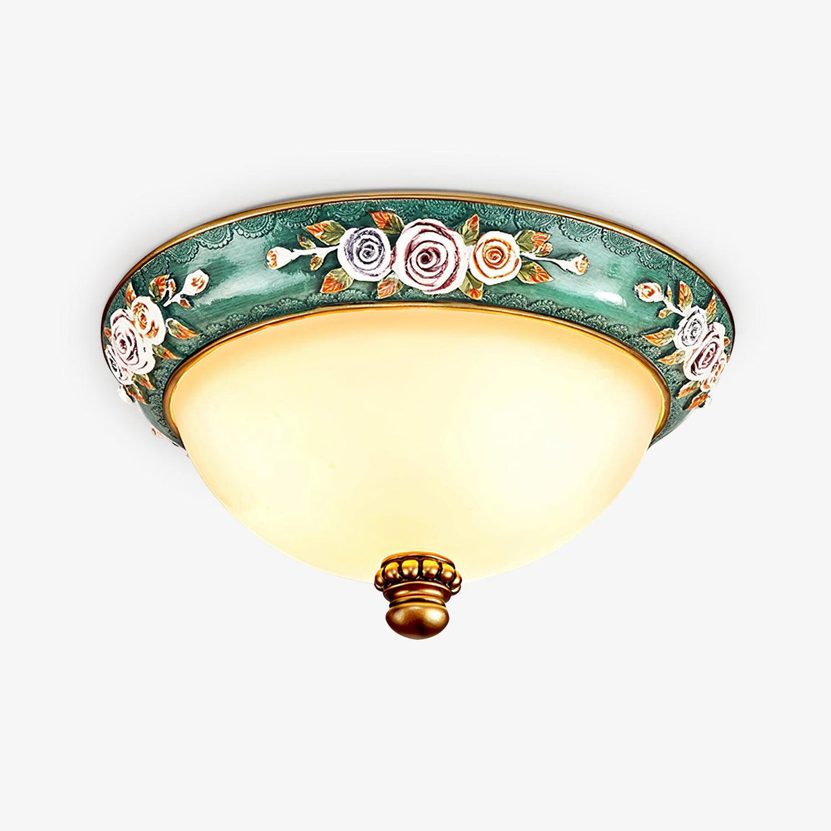 Viraearae Pastoral Bowl Resin Glass Ceiling Light