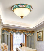 Viraearae Pastoral Bowl Resin Glass Ceiling Light