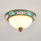 Viraearae Pastoral Bowl Resin Glass Ceiling Light
