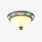 Viraearae Pastoral Bowl Resin Glass Ceiling Light