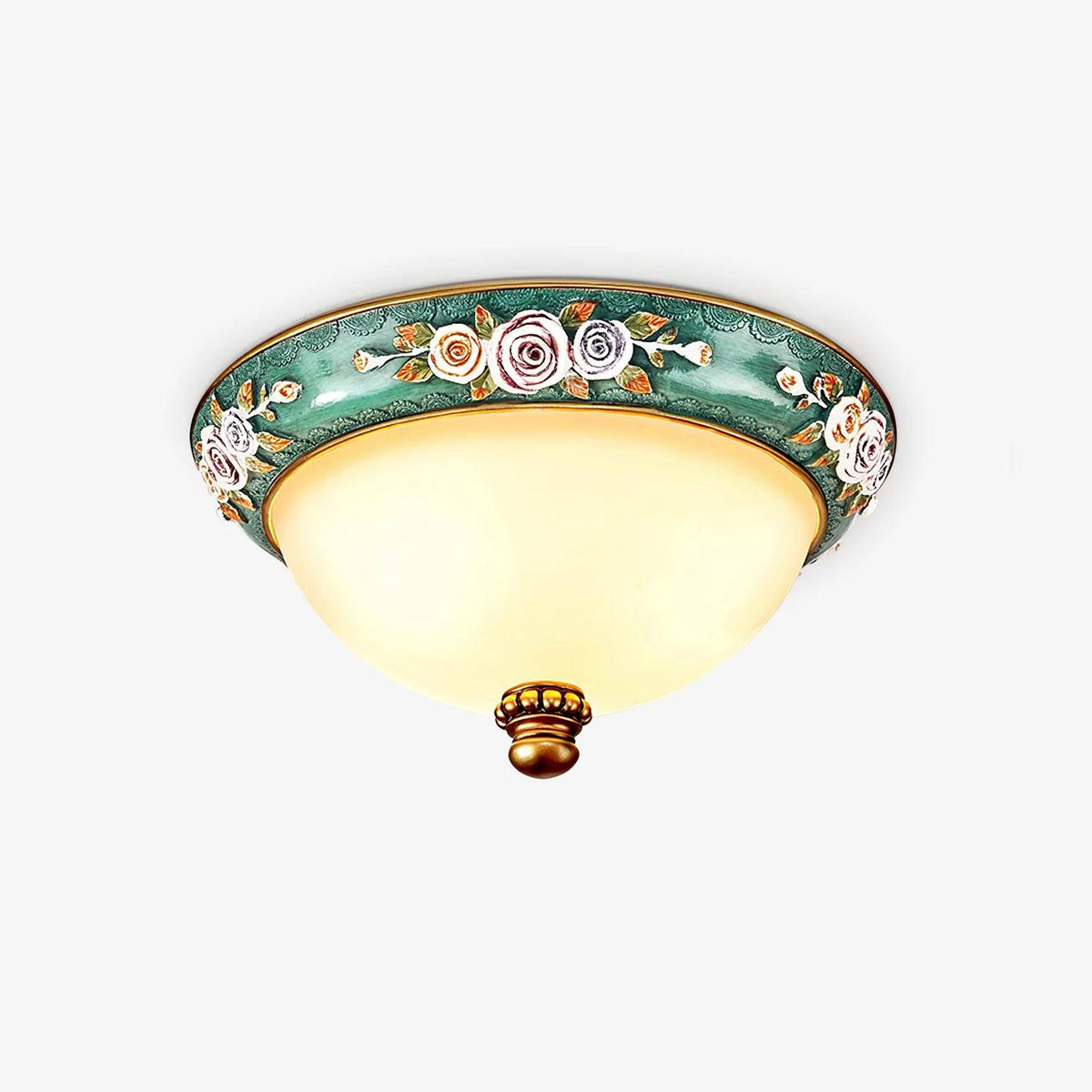Viraearae Pastoral Bowl Resin Glass Ceiling Light