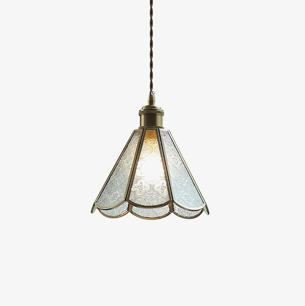 Elarace Brass & Glass Elegant Pendant Lamp