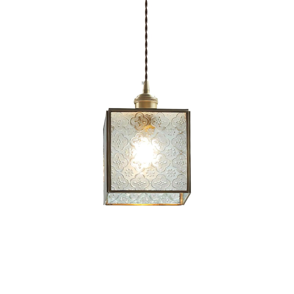 Elarace Brass & Glass Elegant Pendant Lamp