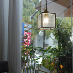 Elarace Brass & Glass Elegant Pendant Lamp