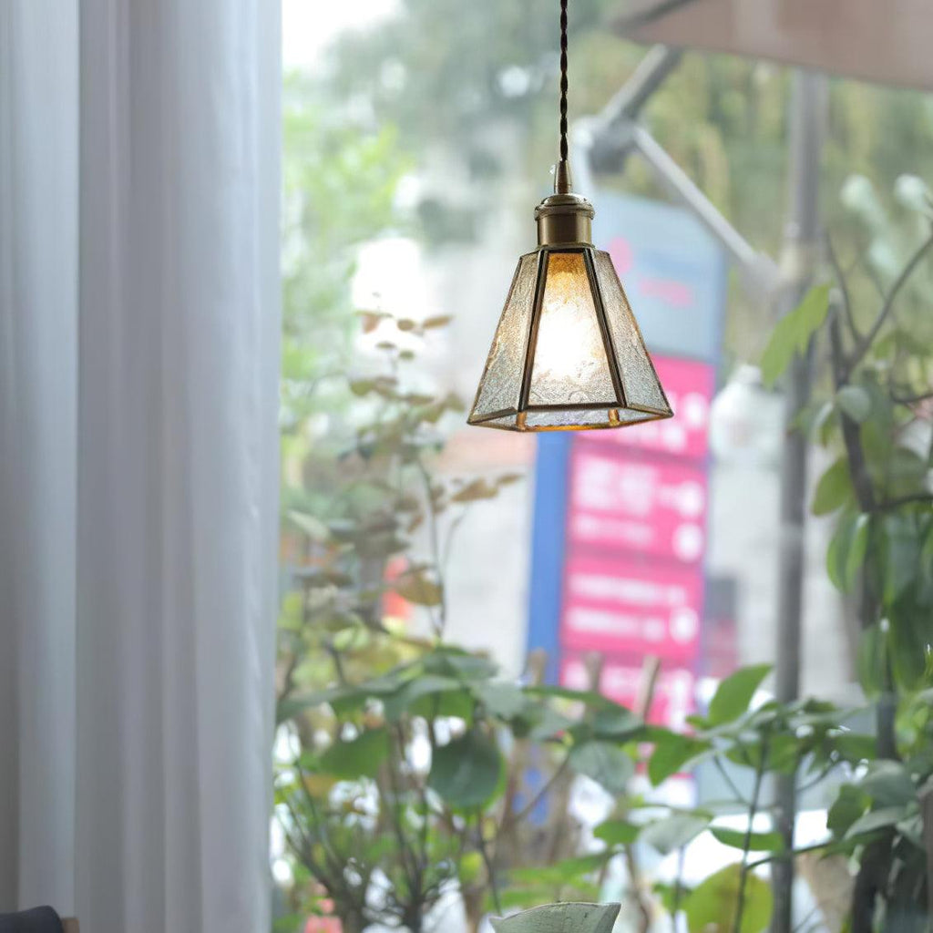 Elarace Brass & Glass Elegant Pendant Lamp
