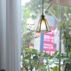 Elarace Brass & Glass Elegant Pendant Lamp