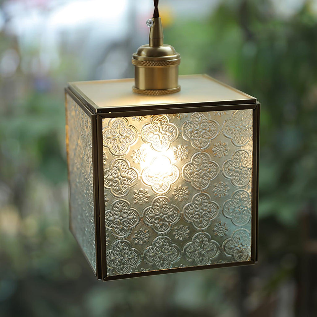 Elarace Brass & Glass Elegant Pendant Lamp