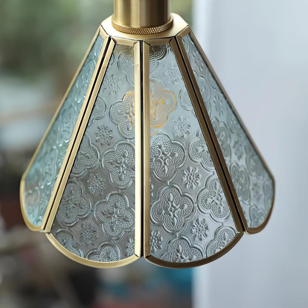 Elarace Brass & Glass Elegant Pendant Lamp
