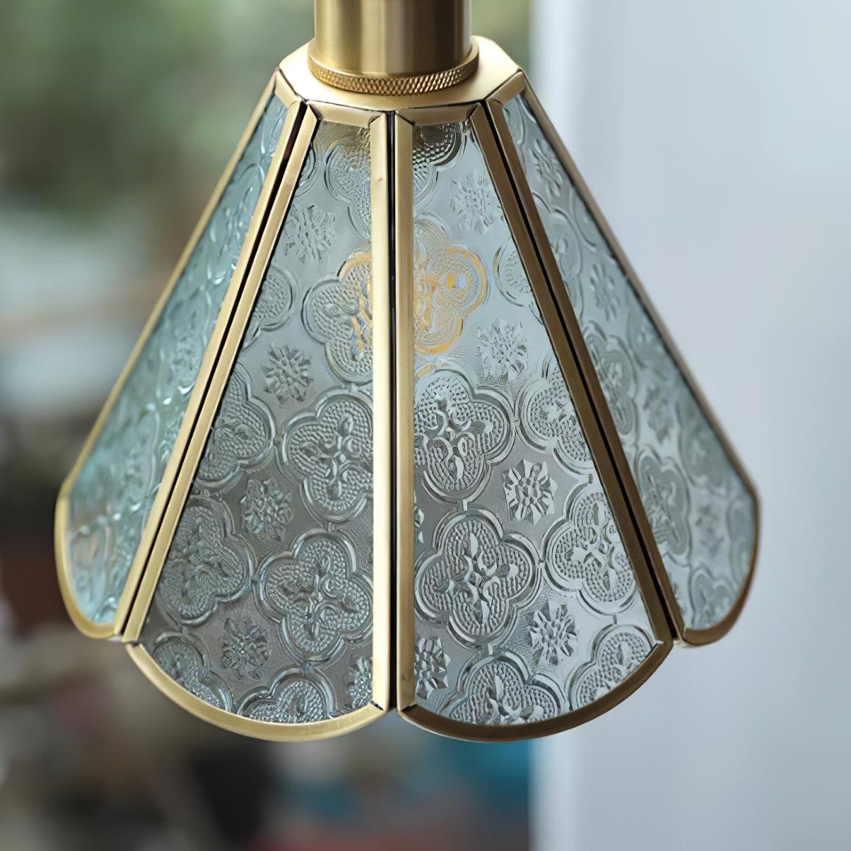 Elarace Brass & Glass Elegant Pendant Lamp
