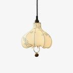 Lustra Pendant Lamp Pear Fabric Lantern for Living Room