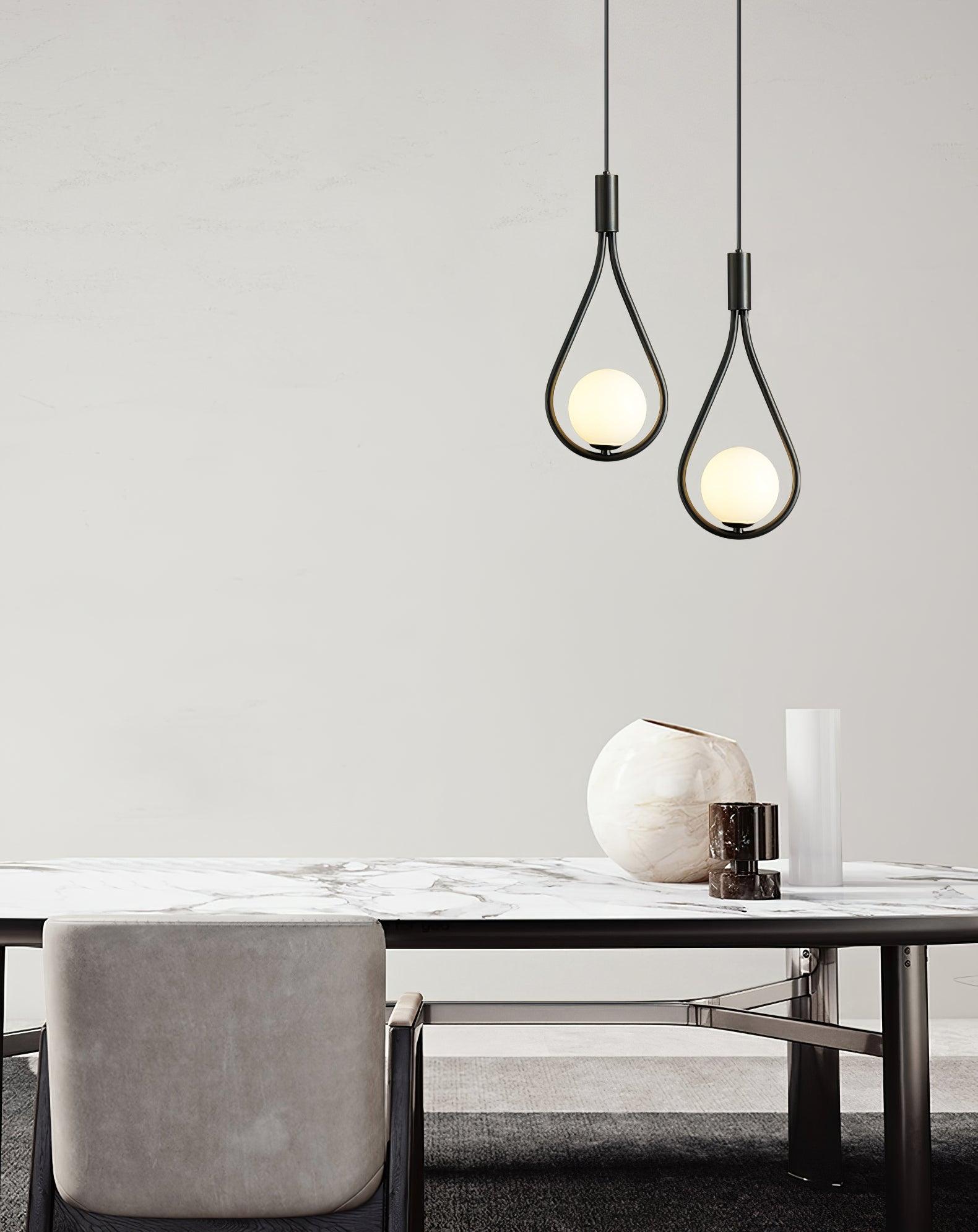 Droplet Modern Brass Pendant Light