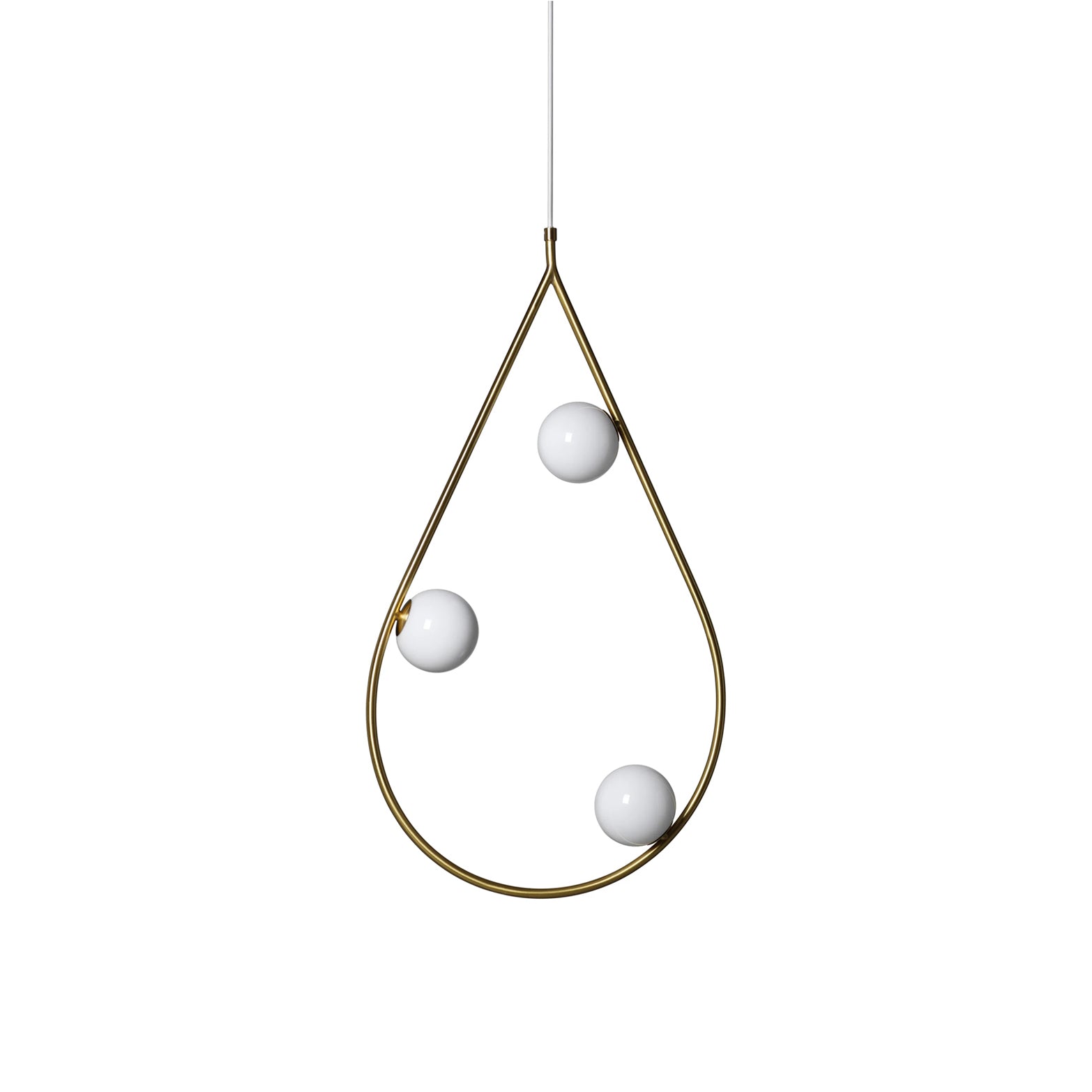 Ertheion Modern Minimalist Pearls Brass Glass Pendant Lamp
